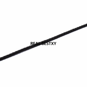 5m Round Braided Leather Cord 3mm for DIY Necklace Bracelet Making
