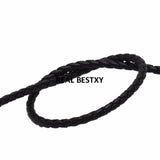5m Round Braided Leather Cord 3mm for DIY Necklace Bracelet Making