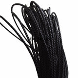 5m Round Braided Leather Cord 3mm for DIY Necklace Bracelet Making