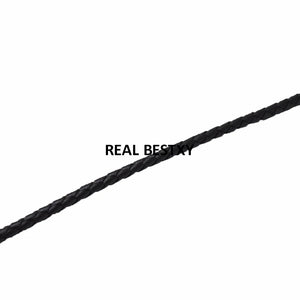 5m Braided Cow Leather Cord DIY Bracelet Findings Rope String