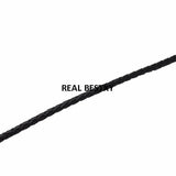 5m Braided Cow Leather Cord DIY Bracelet Findings Rope String