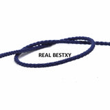 3mm Braided Leather Cords DIY Beading Accessories Special Offer