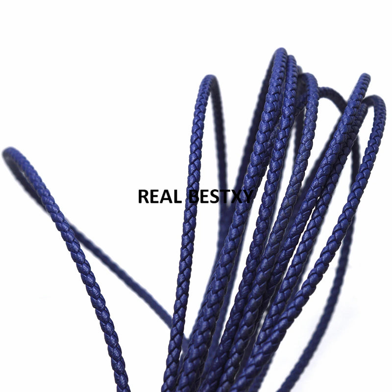 3mm Braided Leather Cords DIY Beading Accessories Special Offer