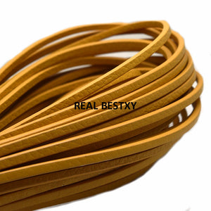 5m Flat Leather Cord Little Dot Rope Jewelry Findings Accessories