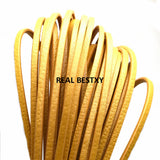 5m Flat Leather Cord Little Dot Rope Jewelry Findings Accessories