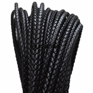 5m Braided microfiber Leather Cord Rope String For DIY Bracelet and Necklace