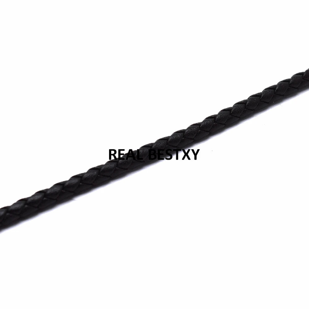 5m Braided microfiber Leather Cord Rope String For DIY Bracelet and Necklace