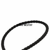 5m Braided Leather Cord for Jewelry Making
