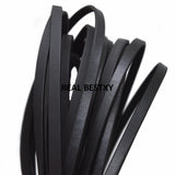 5m/lot 5*2mm Flat Leather Cord Braid Rope DIY Jewelry Findings Accessories