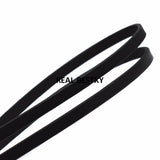 5m/lot 5*2mm Flat Leather Cord Braid Rope DIY Jewelry Findings Accessories