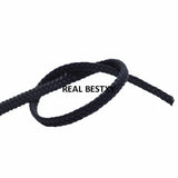 5m/lot 5*2mm Flat Braided Leather Cord DIY Necklace Bracelet Making