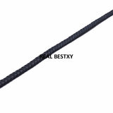 5m/lot 5*2mm Flat Braided Leather Cord DIY Necklace Bracelet Making
