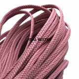 5m Pink Braided Leather Cord String Rope DIY Bracelet Making Jewelry Finding
