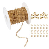 5m Stainless Steel Chain Bracelets Necklaces DIY Kit with Clasps