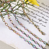 5m Stainless Steel Rainbow Chain for DIY Jewelry Making