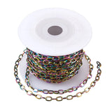 5m Stainless Steel Rainbow Chain for DIY Jewelry Making