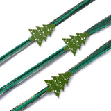 15m Red Green Polyester Cord for Christmas Tree Party Home Decoration