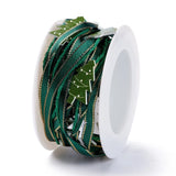15m Red Green Polyester Cord for Christmas Tree Party Home Decoration
