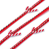 15m Red Green Polyester Cord for Christmas Tree Party Home Decoration
