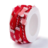 15m Red Green Polyester Cord for Christmas Tree Party Home Decoration