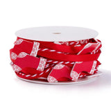 15m Red Green Polyester Cord for Christmas Tree Party Home Decoration