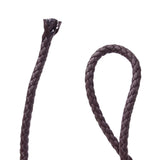 3/4/5/6mm Brown Braided PU Leather Cord for DIY Jewelry Making