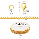 5m Iron Bulk Link Chain with Jump Rings Lobster Clasps Necklace Chains