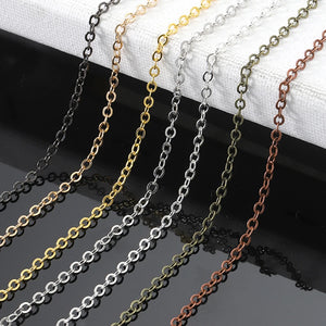5m Copper Oval Link Necklace Chain for Jewelry Making