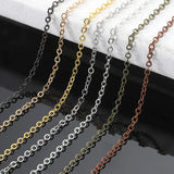 5m Copper Oval Link Necklace Chain for Jewelry Making