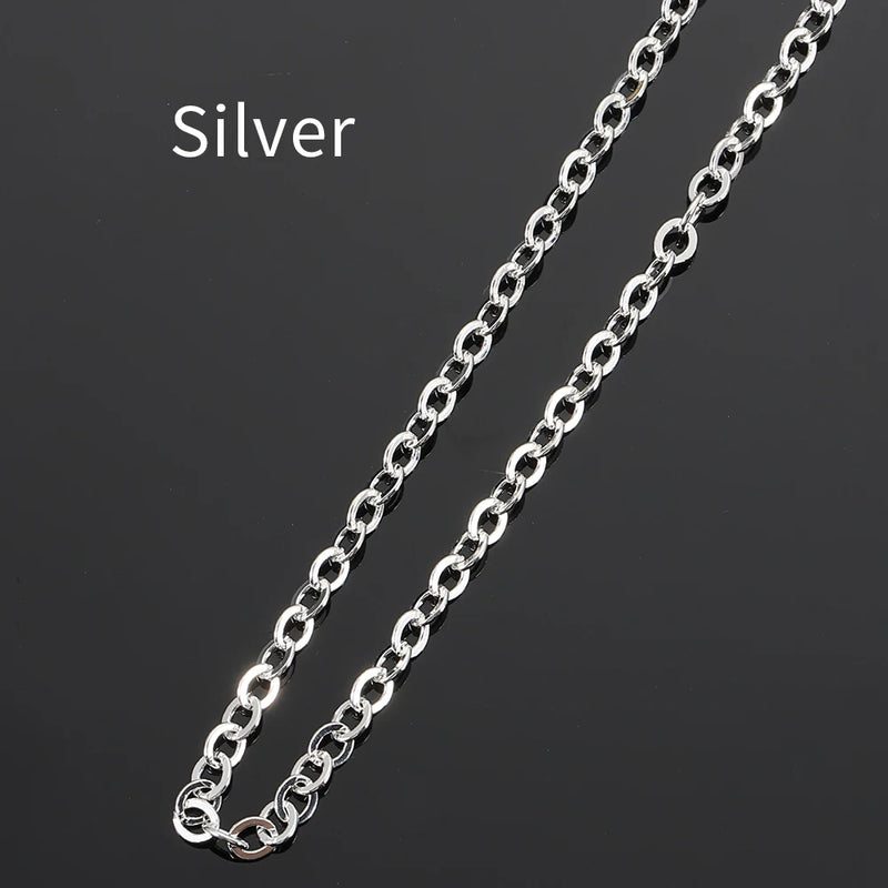 5m Copper Oval Link Necklace Chain for Jewelry Making
