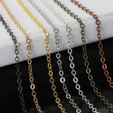 5m Copper Oval Link Necklace Chain for Jewelry Making