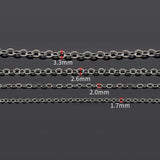 5m Copper Oval Link Necklace Chain for Jewelry Making