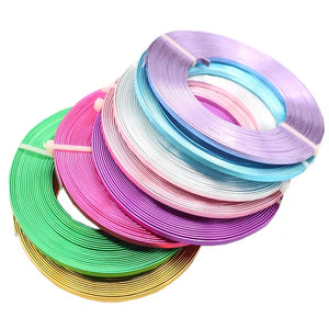 Flat Aluminum Wire for DIY Jewelry Making 5m 3mmX1mm