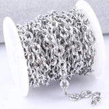 Stainless Steel Link Chains 5m/Roll for DIY Jewelry Making
