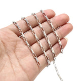 5m Stainless Steel Open Hollow Venetian Box Chain 3.2x8mm