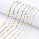 5m Stainless Steel Link Chains Bulk Lot for Diy Bracelet Supplies