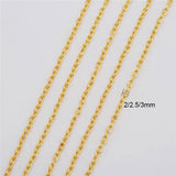 5m Iron Open Link Chains Diy Bulk Lot Kc Metal Chain Lot Necklace Findings