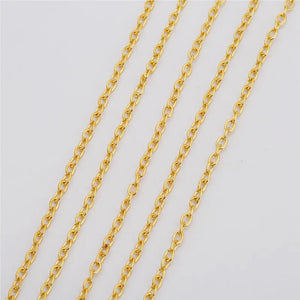 5m Iron Open Link Chains Diy Bulk Lot Kc Metal Chain Lot Necklace Findings