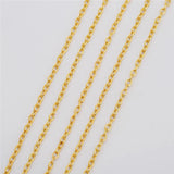 5m Iron Open Link Chains Diy Bulk Lot Kc Metal Chain Lot Necklace Findings