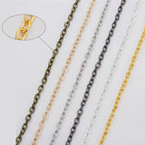 5m Iron Open Link Chains Diy Bulk Lot Kc Metal Chain Lot Necklace Findings
