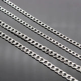 5meters Stainless Steel Bulk Chain Silver Men's Link Chain Necklaces