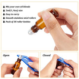 5ml Amber Essential Oil Glass Bottle with Roller Ball