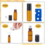 5ml Amber Essential Oil Glass Bottle with Roller Ball