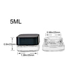 5ml Hyaline Glass Bottles Eye Cream Empty Jars