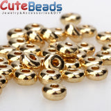 Metal Brass Round Flat Spacer Beads 5mm 100pcs/lot for DIY Jewelry Making