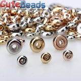Metal Brass Round Flat Spacer Beads 5mm 100pcs/lot for DIY Jewelry Making