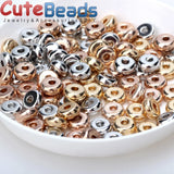Metal Brass Round Flat Spacer Beads 5mm 100pcs/lot for DIY Jewelry Making