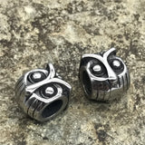 5mm Stainless Steel Bird Beads Owl Spacer Charms for DIY Jewelry
