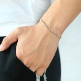 Rose Bismark Link Chain Copper Bracelet 585 5mm GB422