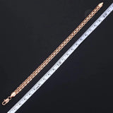 Rose Bismark Link Chain Copper Bracelet 585 5mm GB422